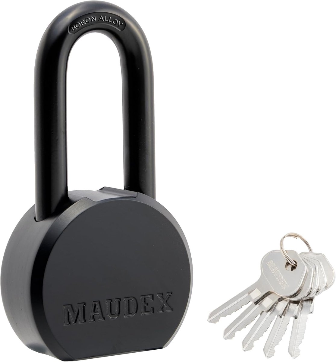 SnelShoppen - Heavy Duty Hangslot met Boron Stalen Beugel, Weerbestendig, 5 Messing Sleutels, Ideaal voor Tuin, Poorten, Containers en Buiten