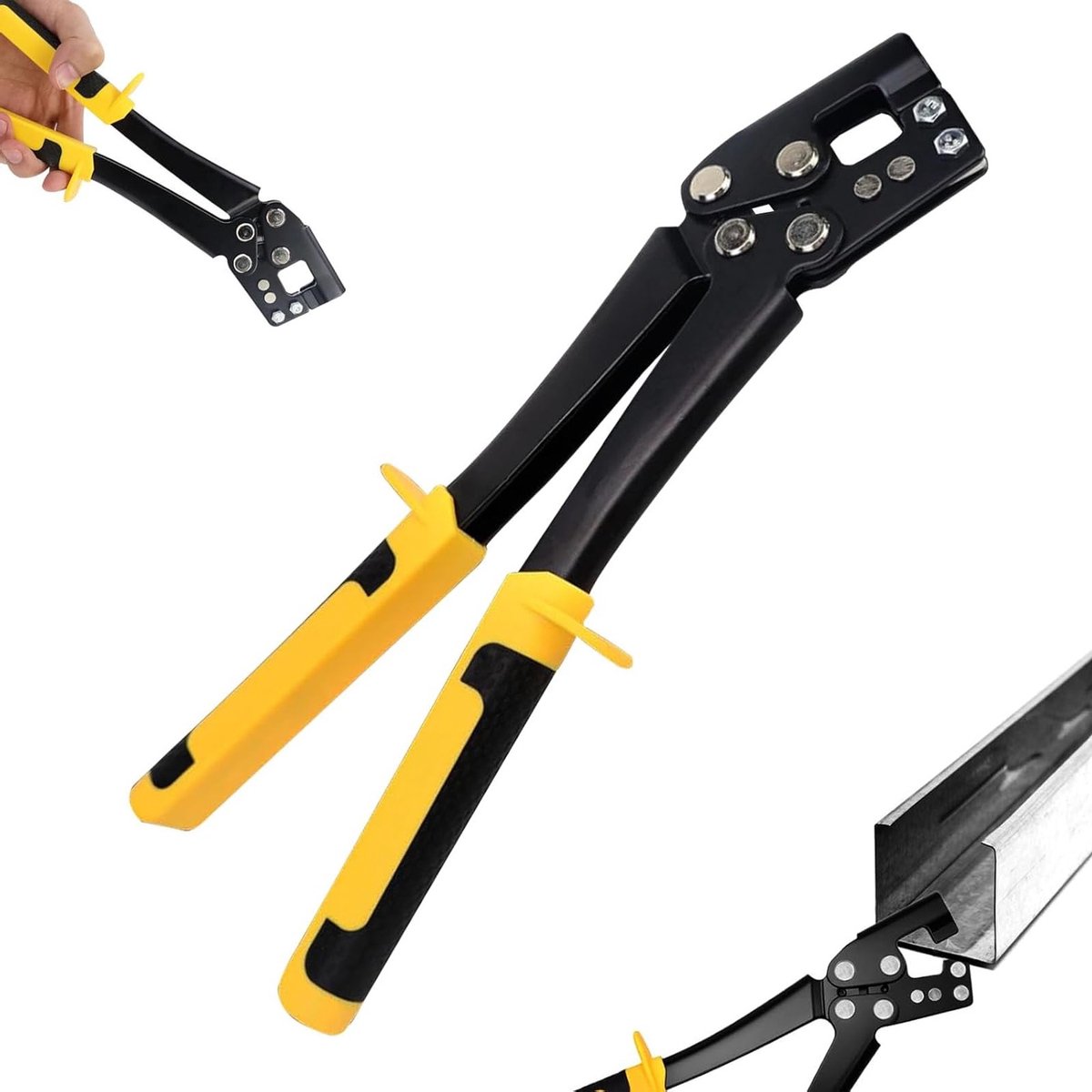 Professionele Crimping Tangen voor Plafond- en Wandplaten, 30 cm, Geschikt voor Staalprofielen en Gipsplaten, Ideaal voor Bouwprojecten en Kluswerk