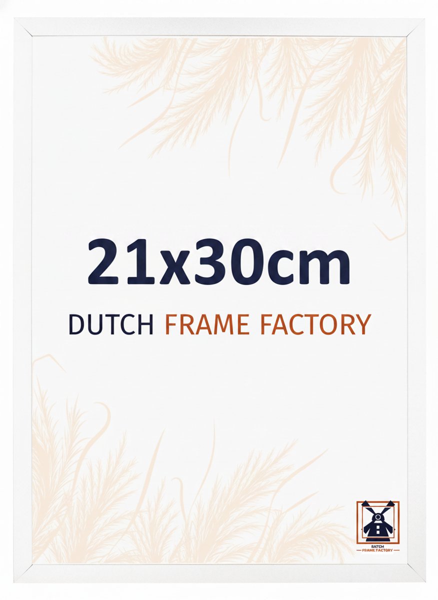 Fotolijst 21x30 cm - MDF - Wit Mat - Benno