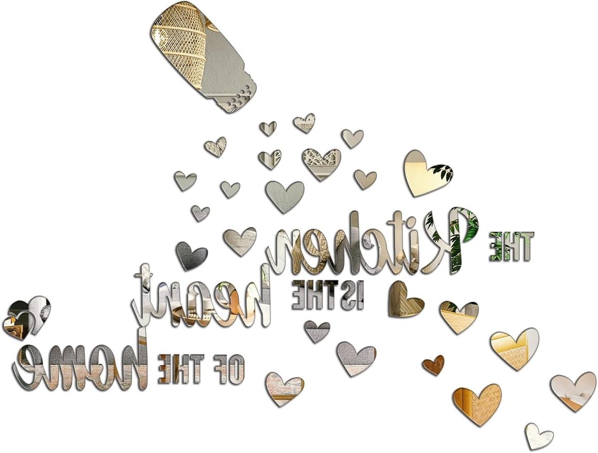 Inspirerende muurstickers voor de keuken - Decoratieve quotes en acryl wanddecoratie voor eetkamer en woonkamer