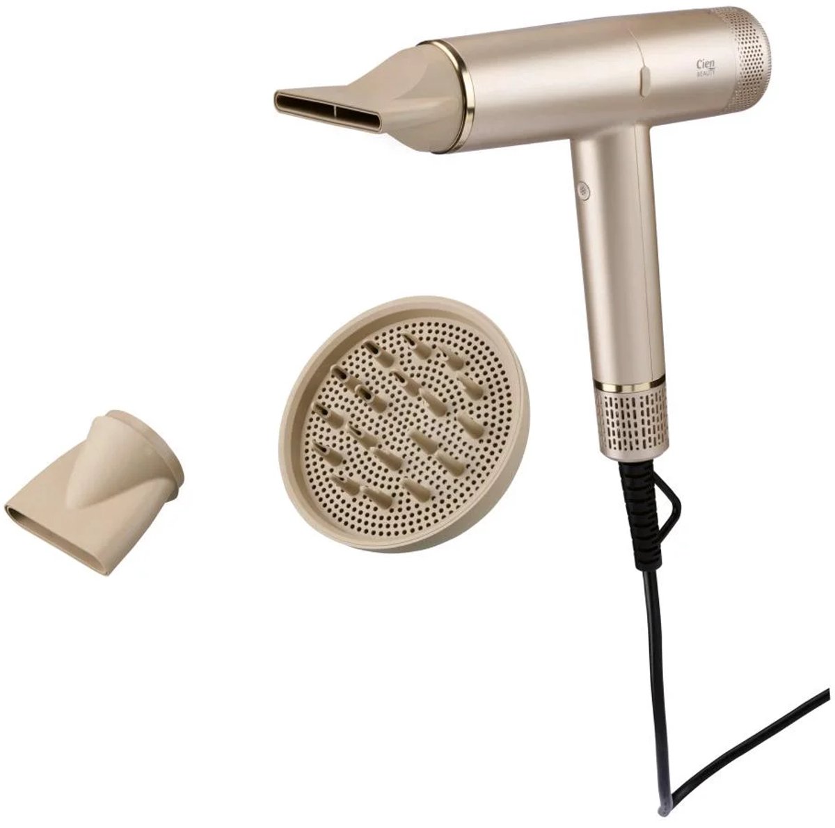 CIEN BEAUTY Föhn - Vermogen: 1600-1900 W - Warmtestanden: 3 - Blaasstanden: 3
