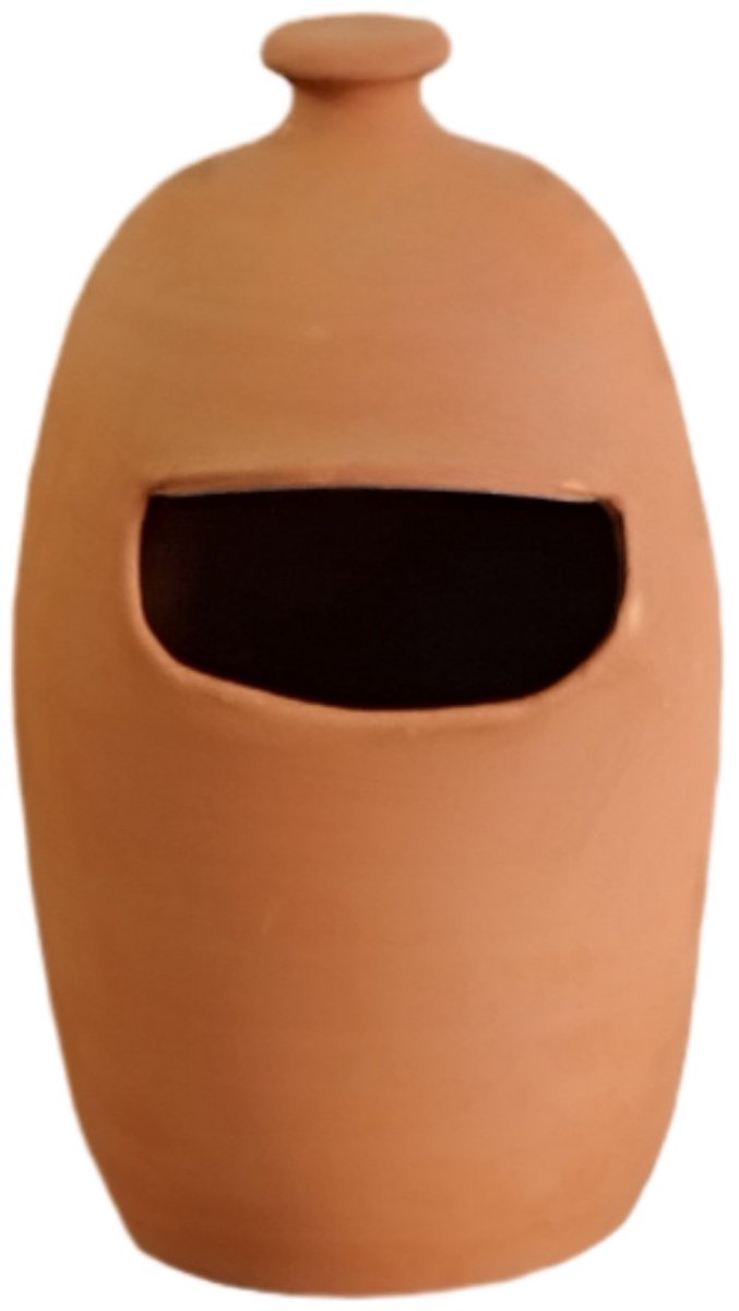 Poterie Lutton - Roodborst - Terracotta vogelhuis nestkastje - 26 x 11 cm