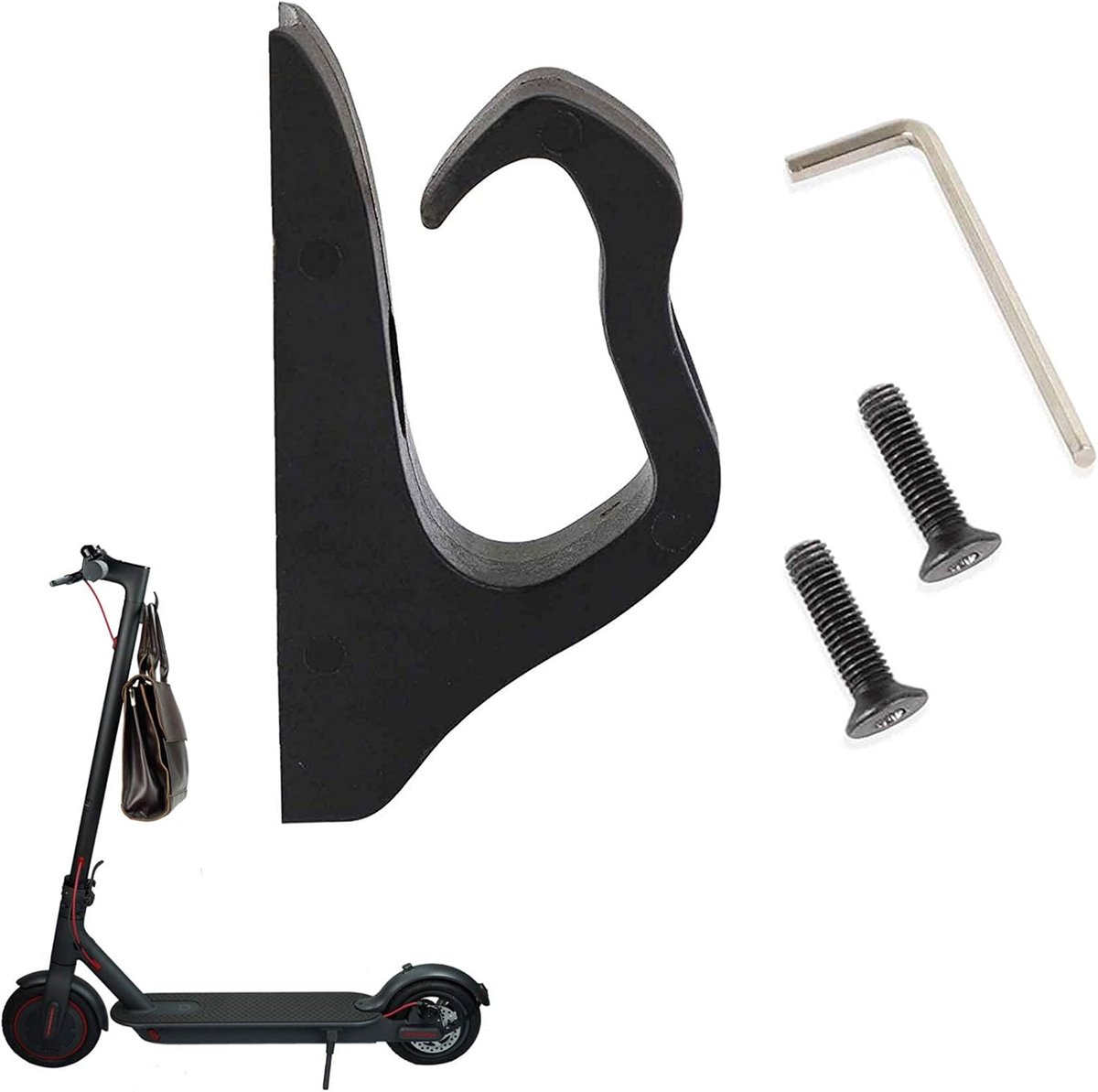 SnelShoppen - Multifunctionele Scooter Haak voor Carry Hook Montage Kit, Geschikt voor Elektrische Scooter Accessoires, Waterdicht en Duurzaam, Tot 7.