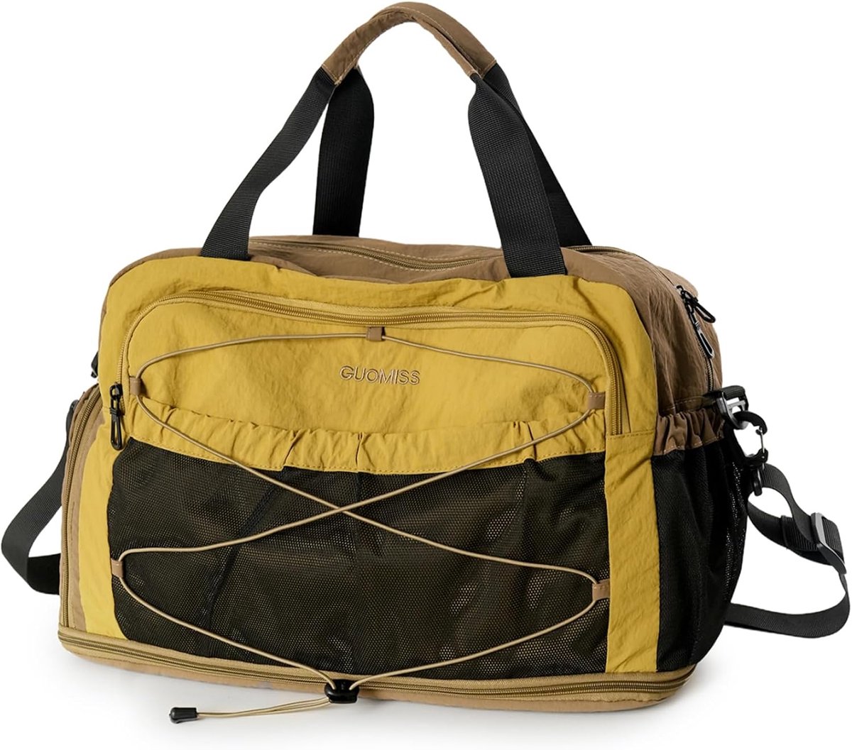 SnelShoppen - Sports Bag 30-40 Liter, Lichtgewicht Uitbreidbare Reis- en Sporttas met Schoencompartiment en Vochtcompartiment, Waterdichte Nylon Weeke
