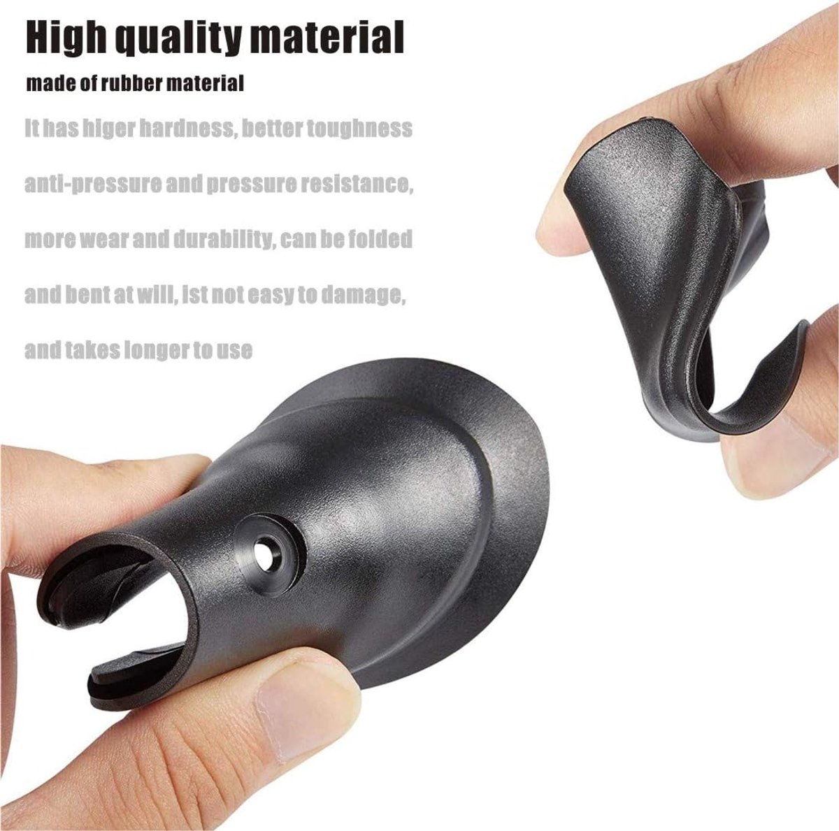 SnelShoppen - Scooter Fender Voor en Achter Fish Tail Spatbescherming Fender Bevestigingsaccessoires voor Elektrische Scooter - Hoogwaardige Rubber -
