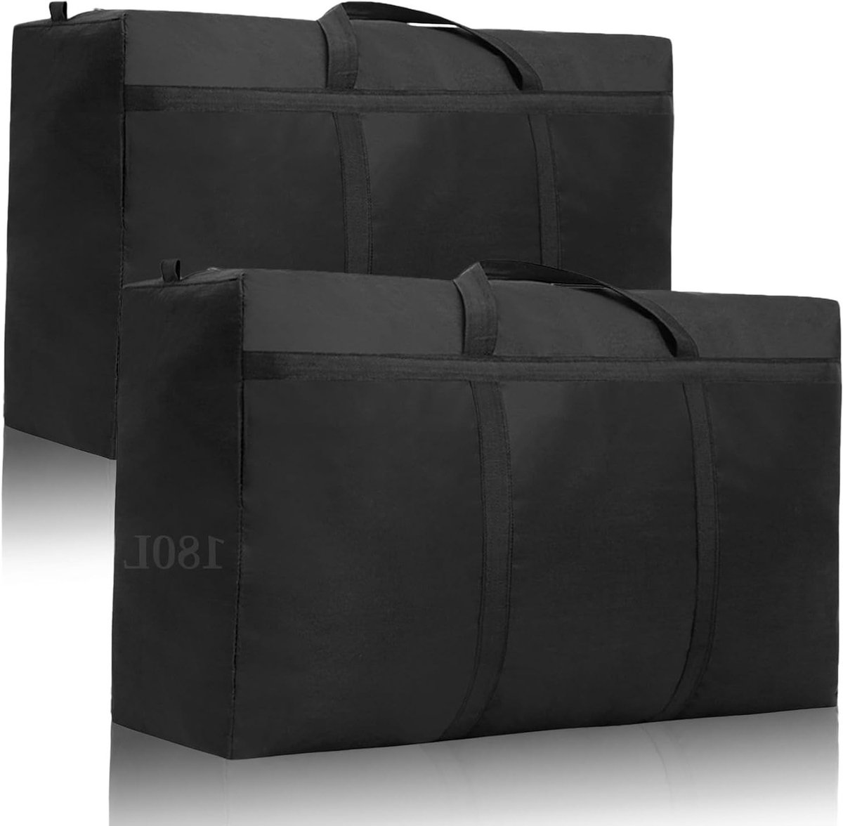 Extra grote opbergzakken 180L - 2-pack waterdichte verhuiszakken van 600D Oxford voor dekbedden, kussens en kledingopslag