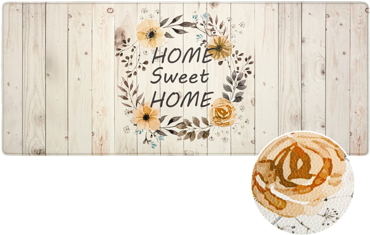 ANRO Home Anti-vermoeidheidsmat 50x150 cm - Keuken - Werkplek Meerkleurig