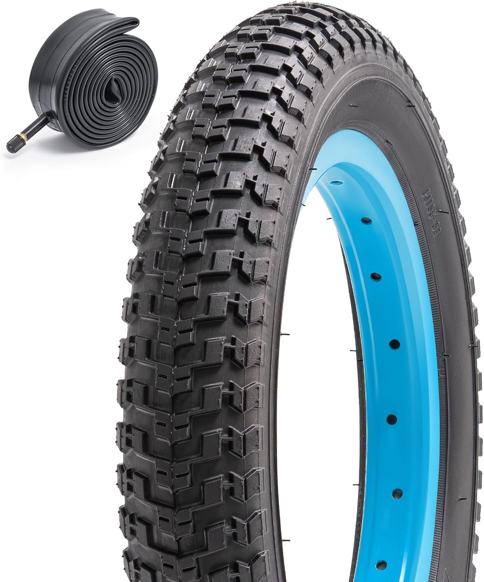 SnelShoppen - 12 1/2 Inch Fietband 12 1/2x2 1/4 (12.5x2.25) met Binnenband Schrader Ventiel 32mm - Geschikt voor MTB, City Bike, Kinderfiets, Stadsfie
