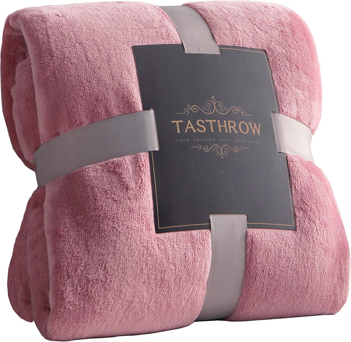 SnelShoppen - Cuddly Fleece Dekentje, Zachte Sofa Dekbedovertrek, Warm Beddegoed, Woonkamer Plaid, Roze 150 x 200 cm voor Volwassenen