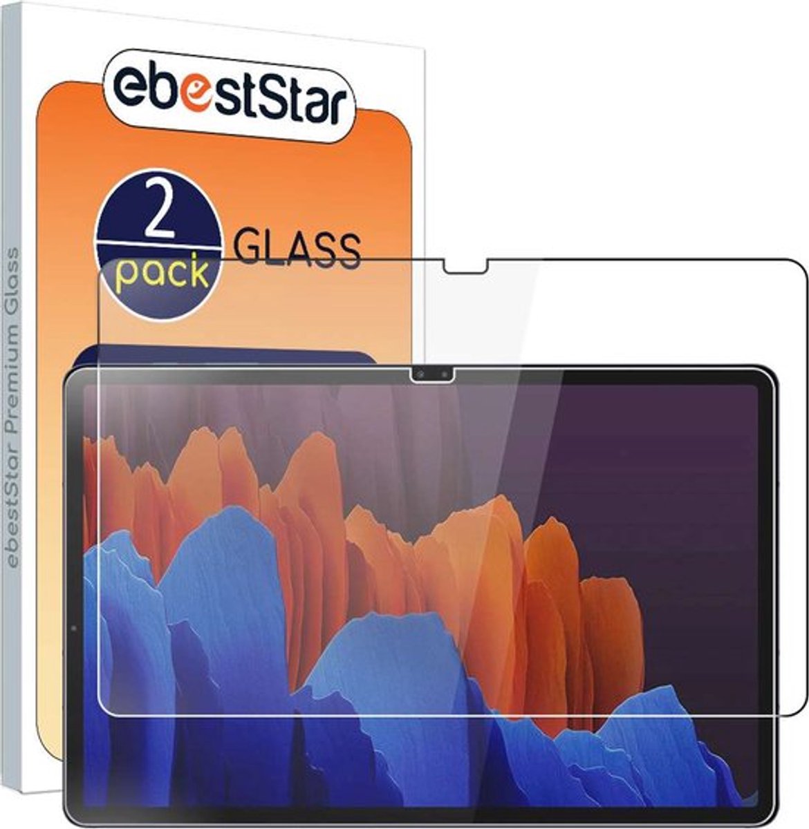 ebestStar - {2 Stuks} Gehard glas geschikt voor Samsung Galaxy Tab S7+ SM-T970, Screen Protector Cover, Schermbeschermer Tempered Glass