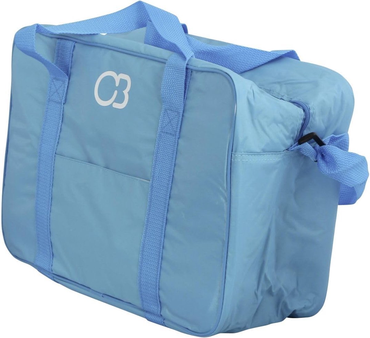 SnelShoppen - Cooler bag blauw 24 liter - Koeltas voor het koelen van drankjes en gerechten - Ideaal voor camping, picknick, strand, tuin - 40.5 x 29