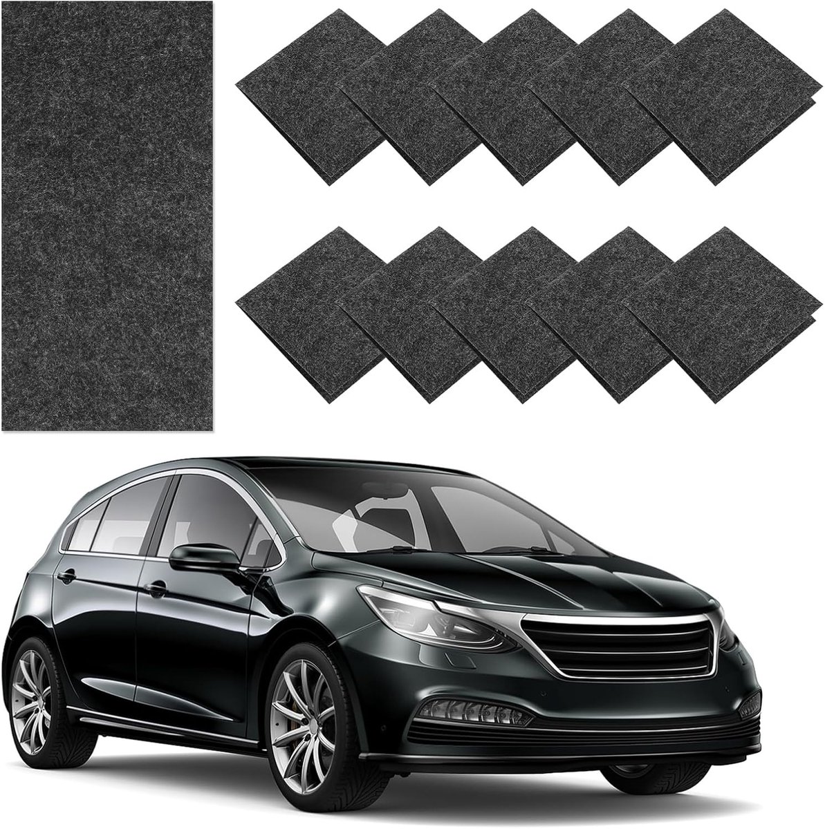 SnelShoppen - Pack van 10 Nano Sparkle Cloth, Krassen Verwijderaar, Multifunctionele Nano Reparatie Doeken voor Polijsten, Auto Krassen Verwijdering,