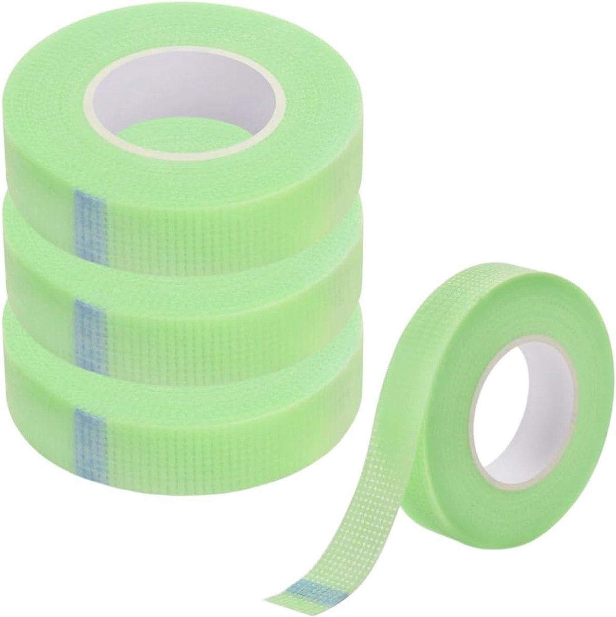 3-delige Precisie Make-up Tape voor Eyeliner en Oogschaduw, Ademend en Multifunctioneel, 1.2cm x 9m (Groen)