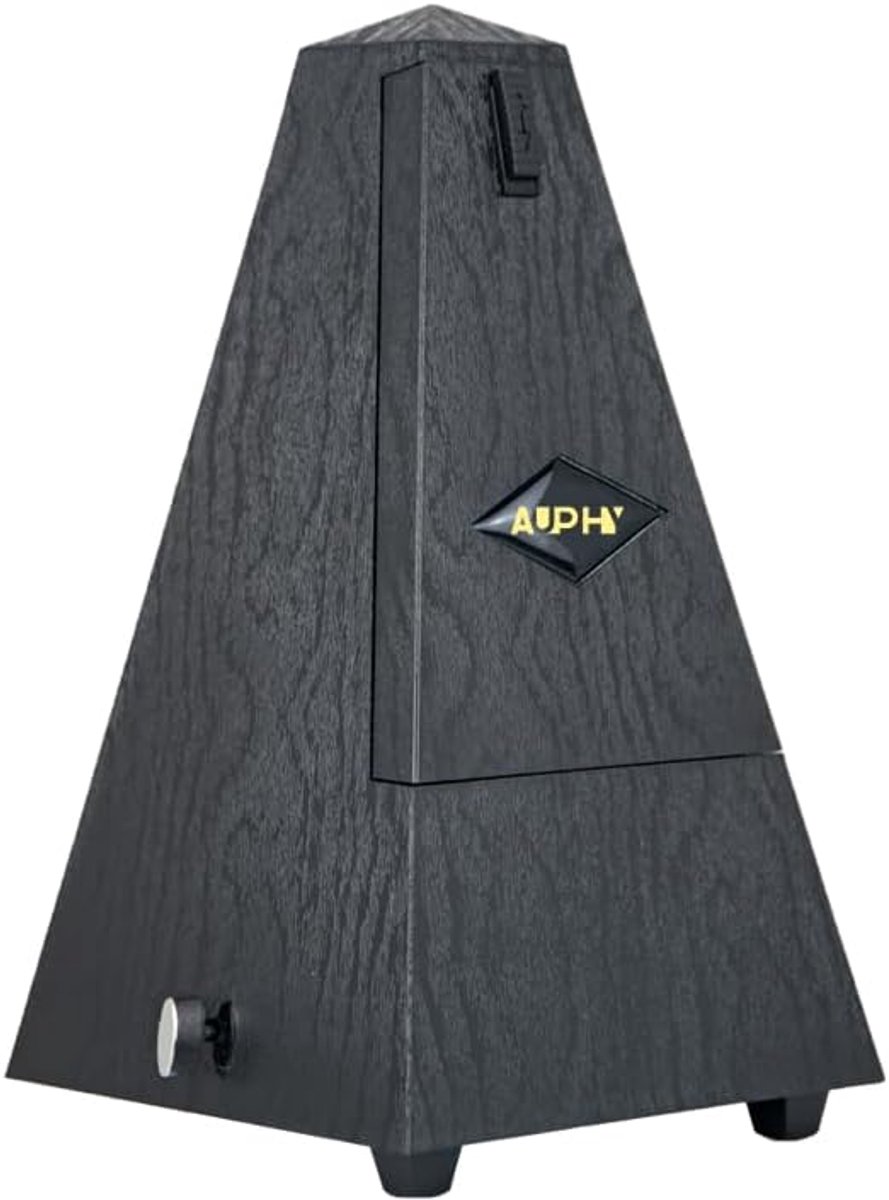Thijox - M360 AUPHY Mechanische Metronoom voor Piano, Viool, Gitaar, Drums, Saxofoon - Klassiek Piramideontwerp, Accentbel, Meerdere Beat-modi, 40-208