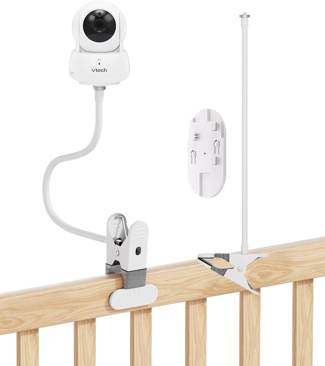 SnelShoppen - Flexibele Swivel Mount voor Baby Monitor - Geschikt voor VTech VM923/924 - Zonder Gereedschap en Wandbeschadiging - Ideaal voor Kinderen