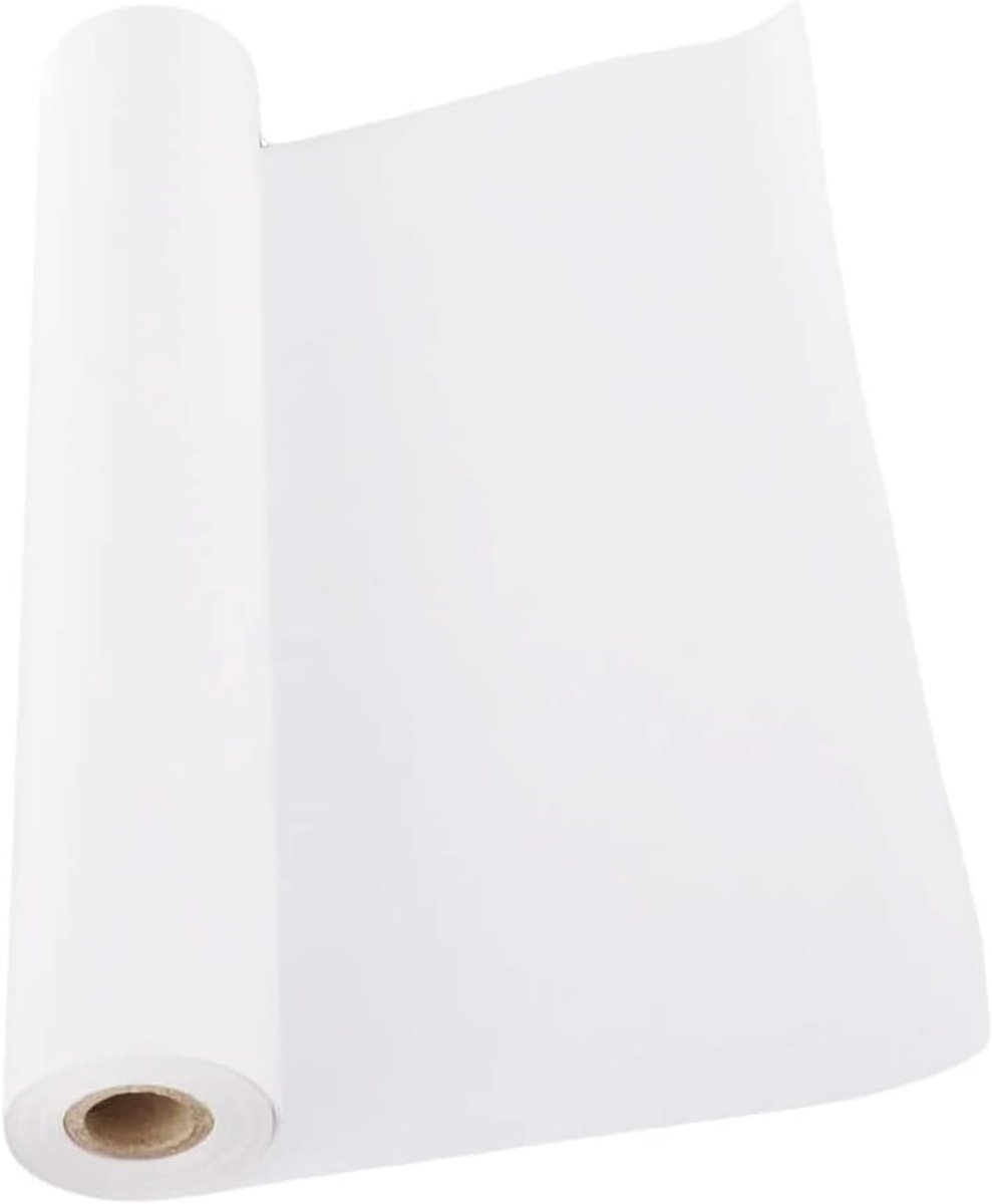 SnelShoppen - Tekenen Papier Rol 10 Meter Wit, 22.5 cm Breed, Perfect voor Kinderen, Kunstenaars, Schetsen, Schilderen, Creatieve Projecten, Recycleba