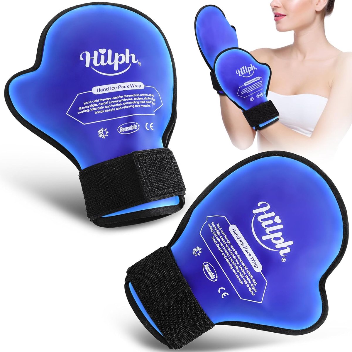 SnelShoppen - 1 Paar Verstelbare Koelhandschoenen voor Chemotherapie en Artritis, Koelpads, Gelhandschoenen, Koude en Warmte Therapie voor Hand- en Po