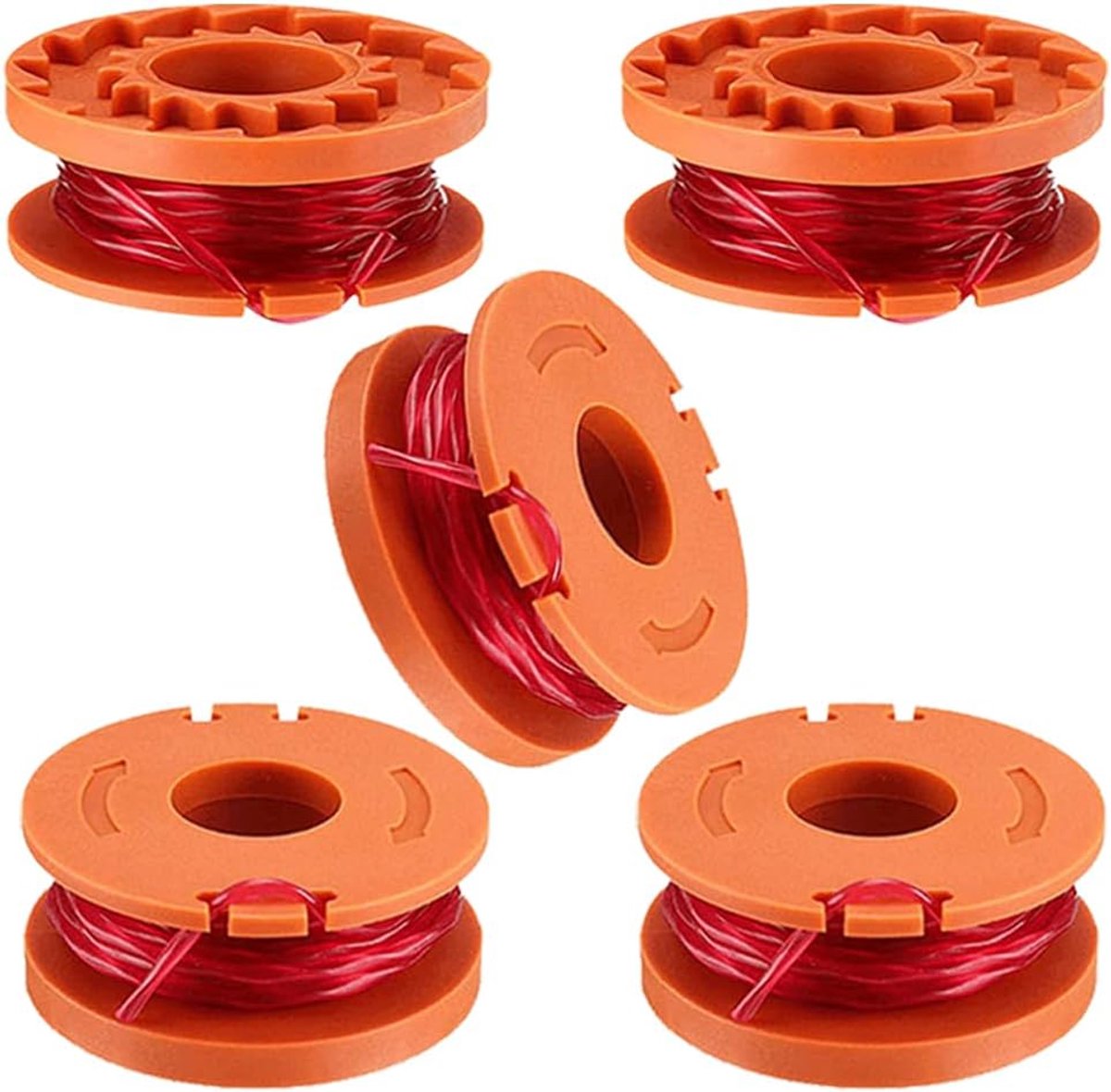 SnelShoppen - Pack van 5 Vervangspools voor Sterke Snijdraad, Brush Cutter Draad met Hoge Kwaliteit Nylon, Geschikt voor Grastrimmers, Duurzaam en Fle