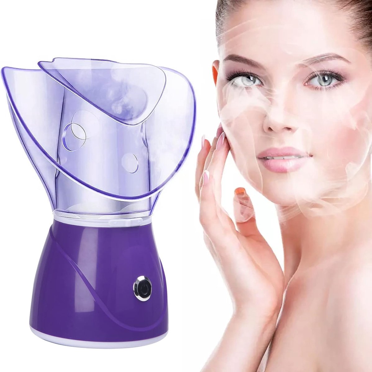SnelShoppen - Face Steam, Vaporiser, Gezichts Spa, Vapo Zone Gezichtsspray voor Cosmetische Gezichtsverzorging, Poriën Openen en Hydrateren, Beneficie