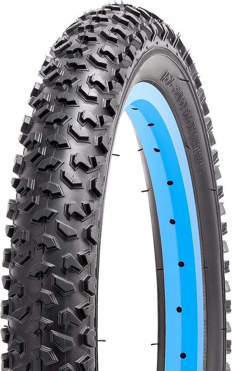 SnelShoppen - 16 Inch Fietsband 16x2.125 Vouwband Geschikt voor MTB/Stadsfiets/Racefiets - 16x2.10 16x2.20 - Hoge Kwaliteit Vervangingsbanden