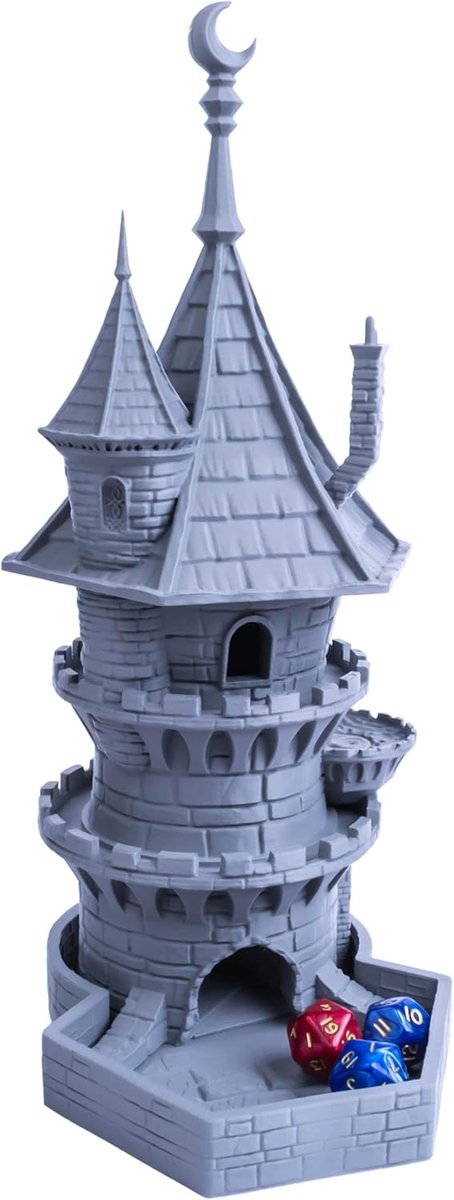SnelShoppen - Wizarding Dice Cube Tower - Unieke Dobbelstenen voor Dungeons and Dragons, Tabletop RPG, Miniature Games en Bordspellen - Perfect Cadeau