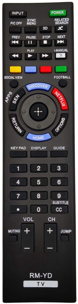 Solidchoice - Universele Afstandsbediening voor Sony Televisies