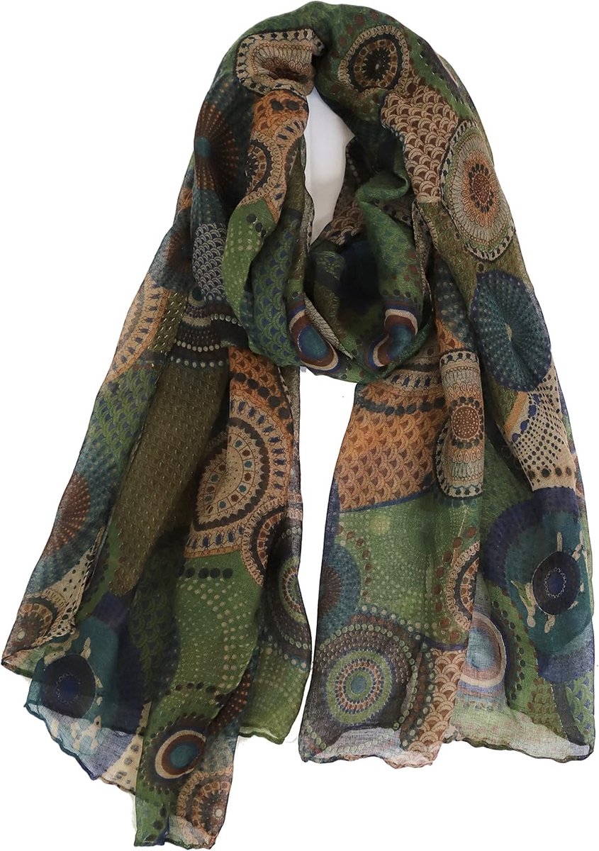 Sjaal dames - effen of bloemenpatroon - trendy design - perfect voor elke outfit - ShopVlot