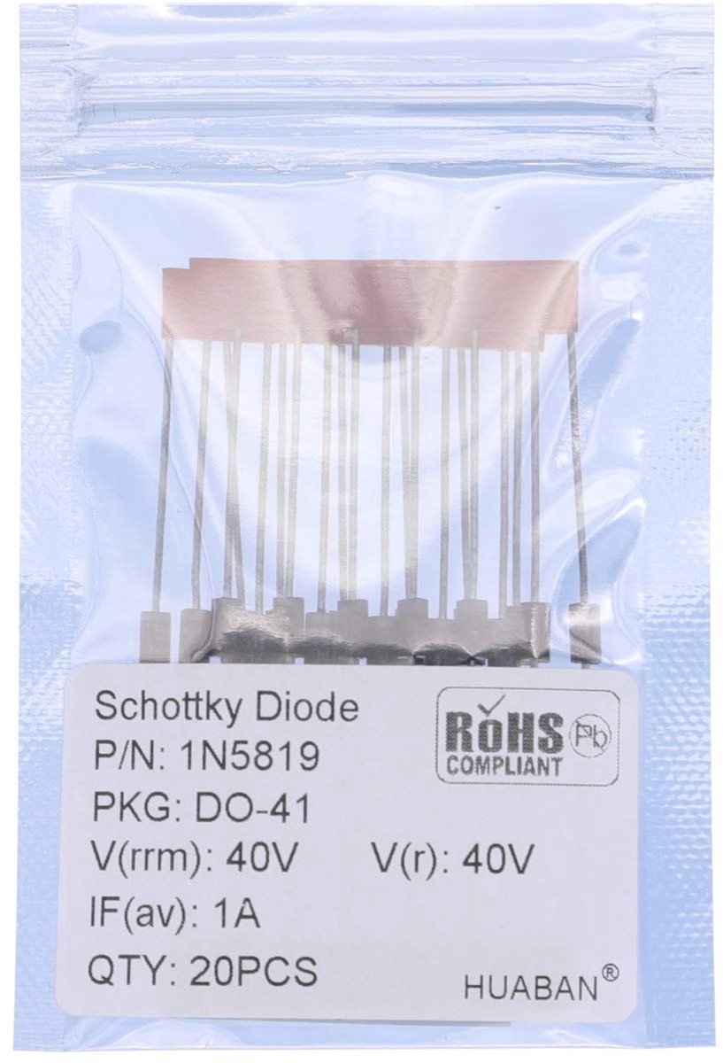 Solidchoice - Set van 20 Schottky Diodes 1A 40V