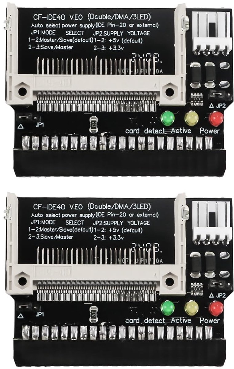 Solidchoice - 2 Stuks CF naar IDE Adapter Kaart 40 Pin