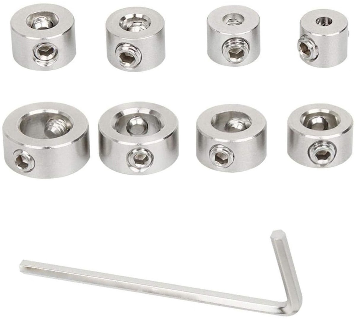 Solidchoice - 8 Stuks Diepte Stopringen Set voor Precisieboren