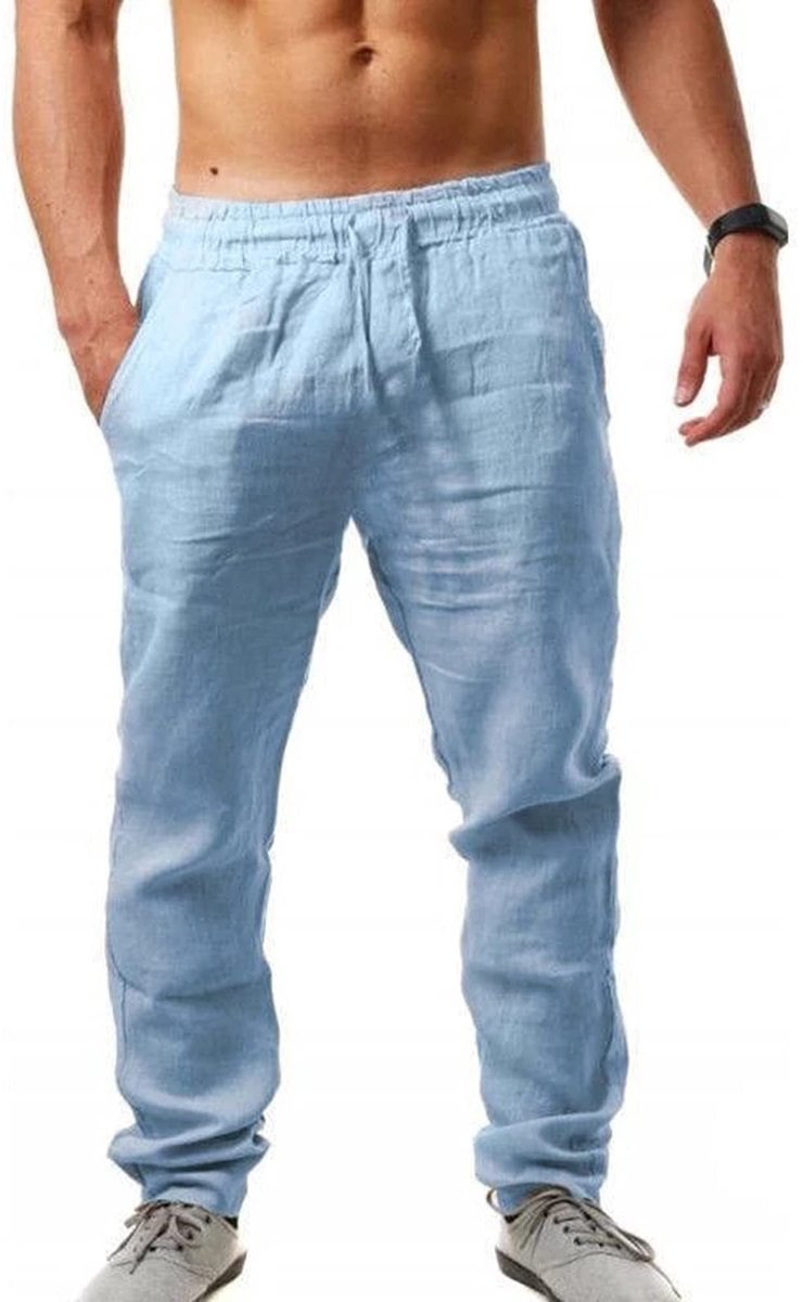 Solidchoice - Lichte Zomerbroek voor Heren met Trekkoord