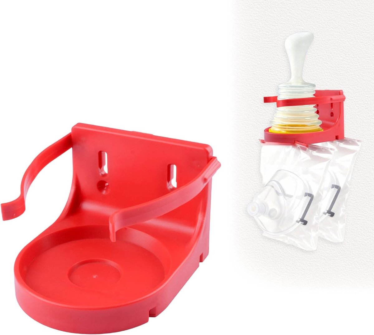 Eerste Hulp Apparatuur Wandbeugel - Rood - Geschikt voor levensreddende apparaten - ShopVlot