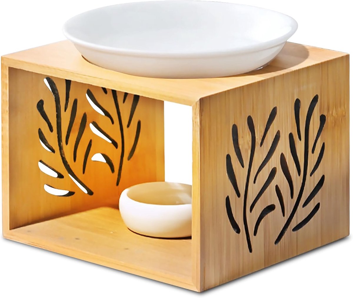 Aroma lamp voor essentiële oliën - keramisch - geurige sfeer - ideale ontspanning - ShopVlot