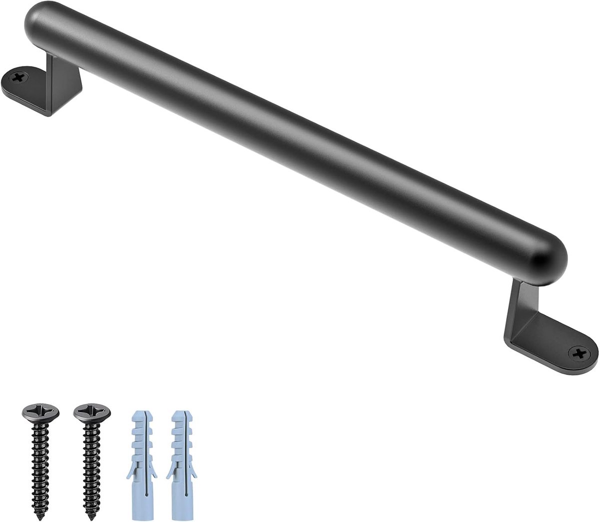 Metalen handgreep 38 cm - wandbevestigd - veilig en comfortabel - ideaal voor badkamer en klimmend gebruik - ShopVlot