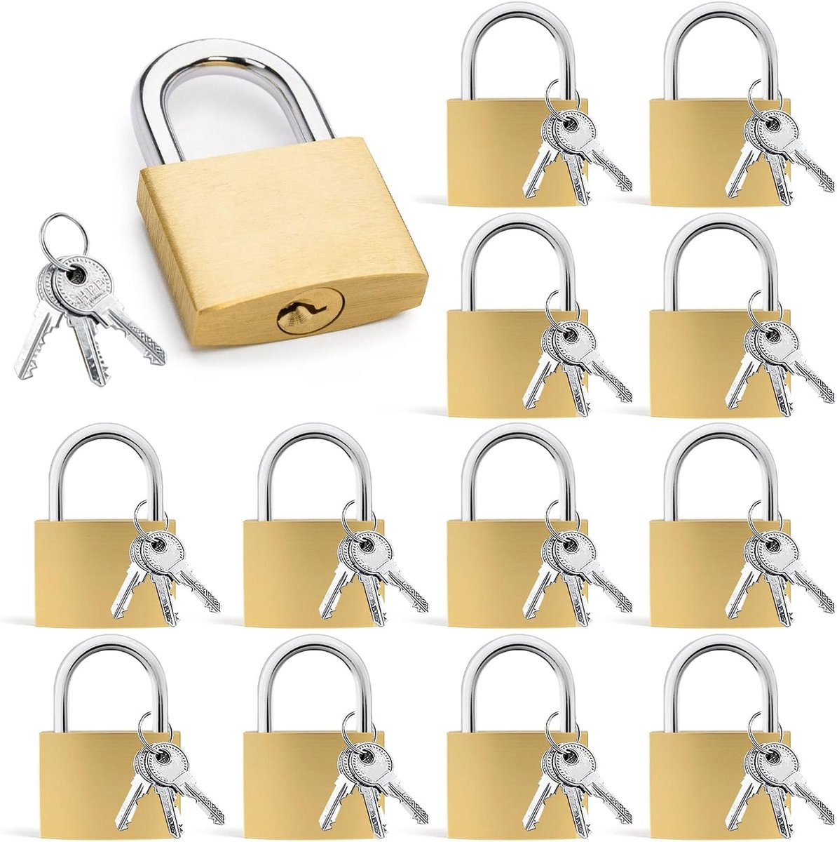 Hangslot 38mm - Imitatiekoper - Water- en stofdicht - Voor koffers en lockers - ShopVlot
