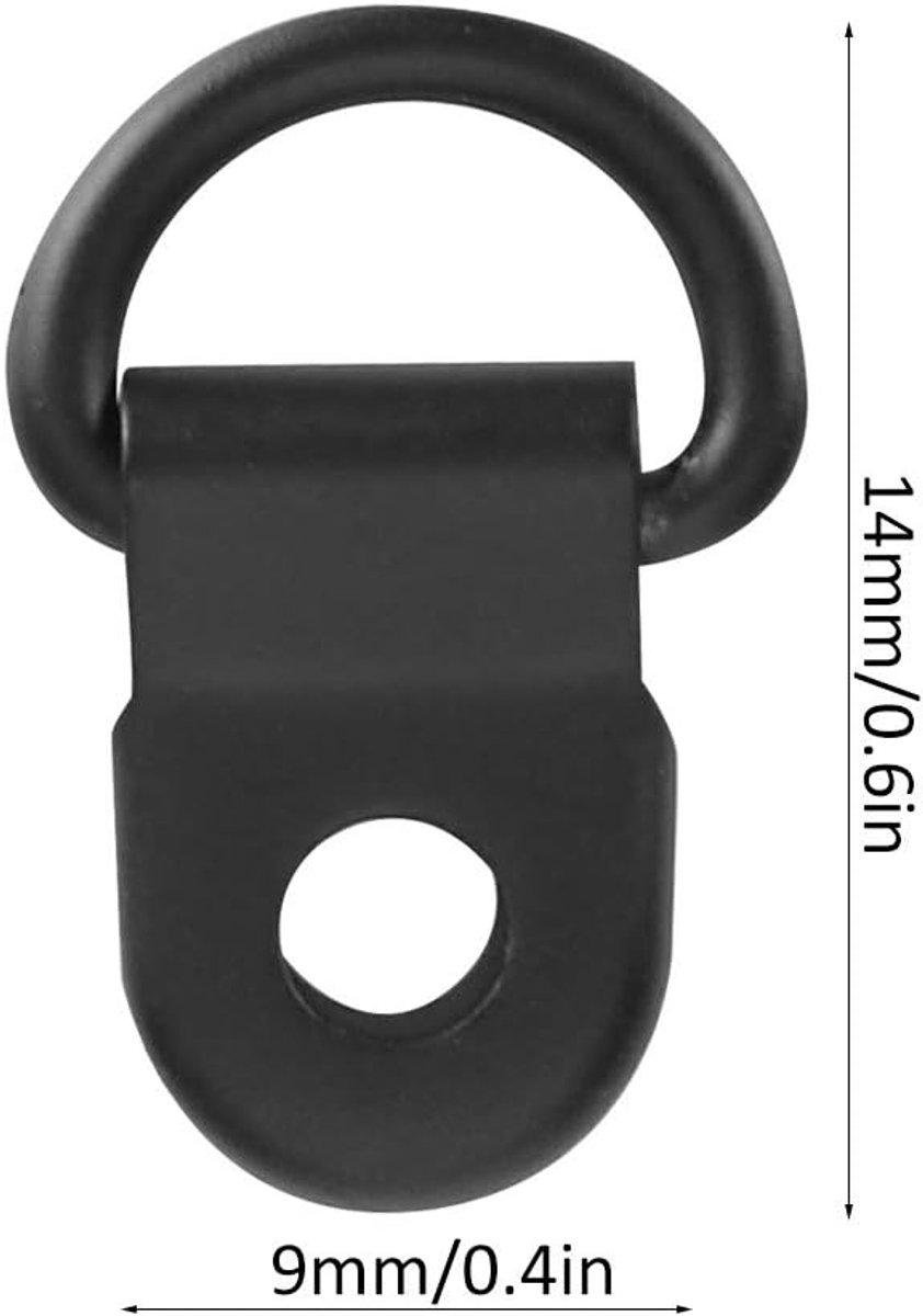 Schoenveter Haak Oogje 9x14mm - Messing - Voor DIY en Camping Reparatie - 100 Sets - ShopVlot