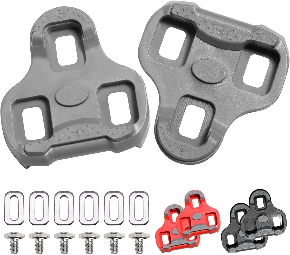 TacoBey Grip BikeCleats Compatible with Look KEO Pedals, Grey 4.5° - ShopVlot