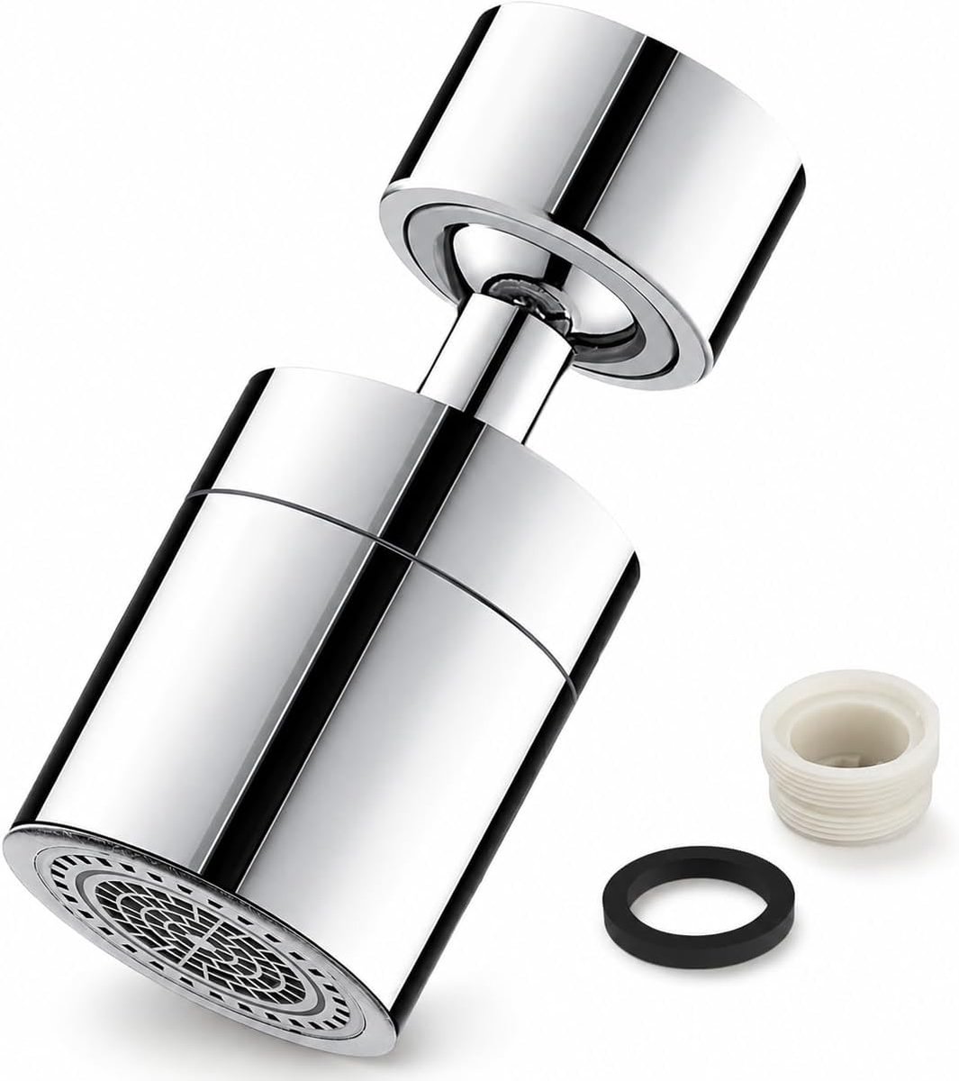 Kraanbeluchter, 360 graden, keukenkraan, draaibare kraanbeluchter met adapters M22/M24, waterbesparend - ShopVlot