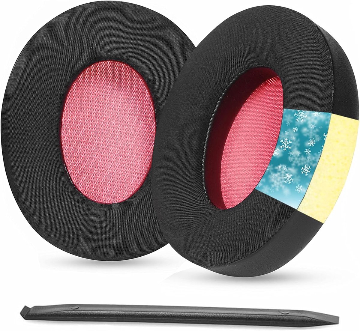 Gel Cooling Pads Replacement Ear Pads Compatible with Teufel Mute BT Mute Bluetooth Headphones, Ice Silk, Dust, Memory - ShopVlot
