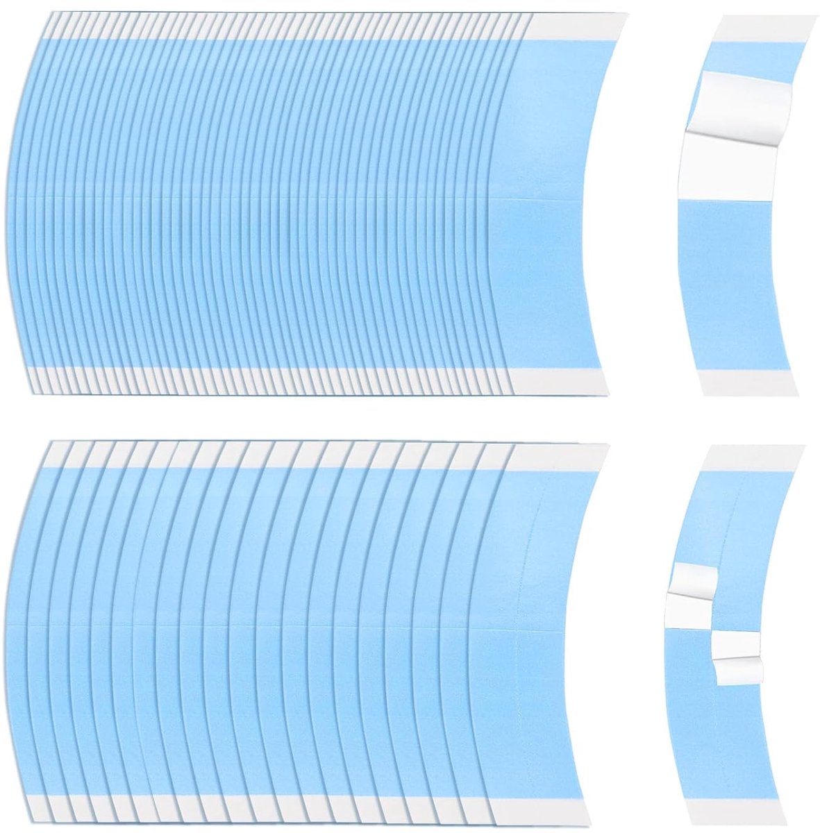 100 Pieces Wig Tape Invisible Waterproof Double Sided Tape for Wigs, Lace Tape for Hair Extension, Pack of 100 - ShopVlot