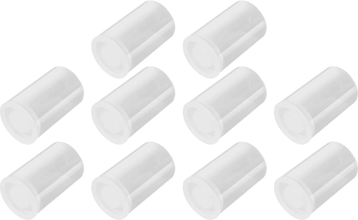 Plastic Film Canister, 10 Pieces, 33mm Camera Film Bushings with Lids, Empty Camera Reel Containers, Empty Small Film - ShopVlot