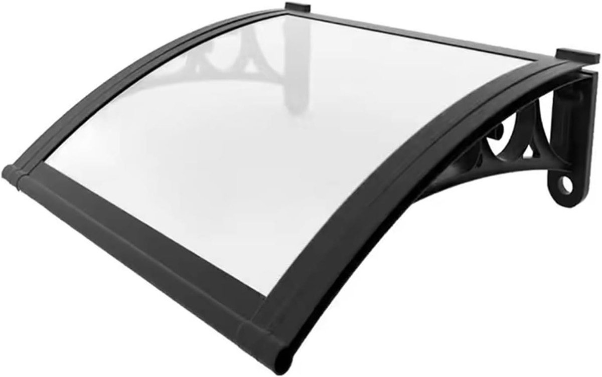 Polycarbonaat Luifel - Buitenluifel Raamscherm - Bescherming tegen weer - Stil zelfreinigend ontwerp - 80x200 cm - Transparant