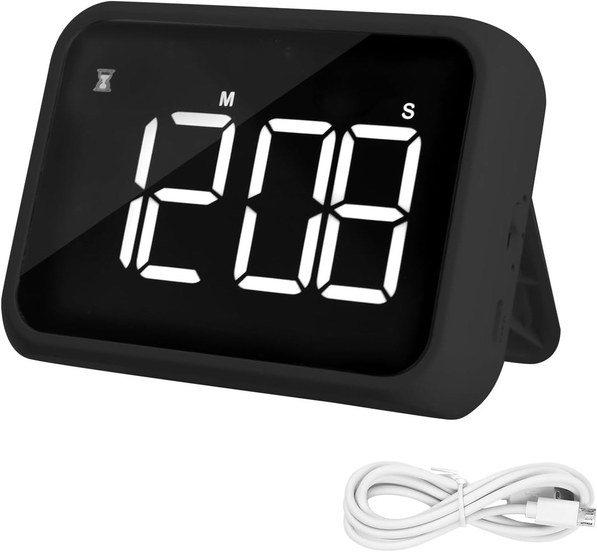 Digital Kitchen Cooking Timer, Cooking Timer, Magnetic Countdown Timer, Rechargeable Cooking Timer with Large LED - ShopVlot