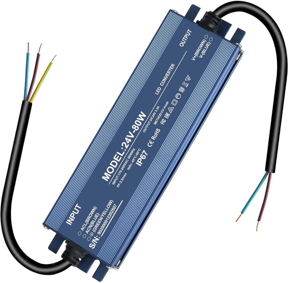 24V 80W, transformer 220V 24V, 3.33A alimony 24V, led driver 24V 80W, transformer led 24V, transformer led 24V - ShopVlot