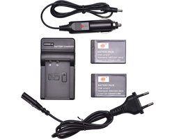 DSTE 2PCS LP-E17 Replacement Battery and DC163E Travel Charger Compatible with Canon EOS M6 Mark II M3 M5 77D 200D - ShopVlot