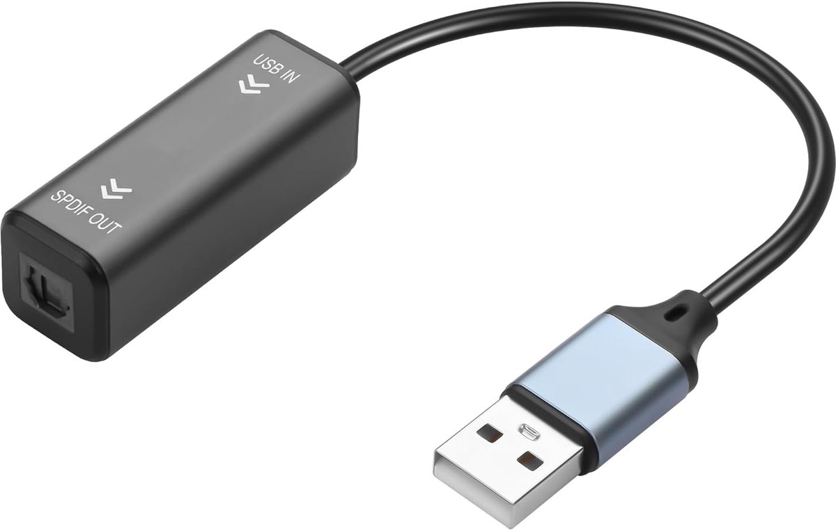 GINTOOYUN 24-Bit 96K Sampling Rate USB to Fiber Audio Converter 10cm / 0.32FT Optical Interface USB to Fiber Audio - ShopVlot