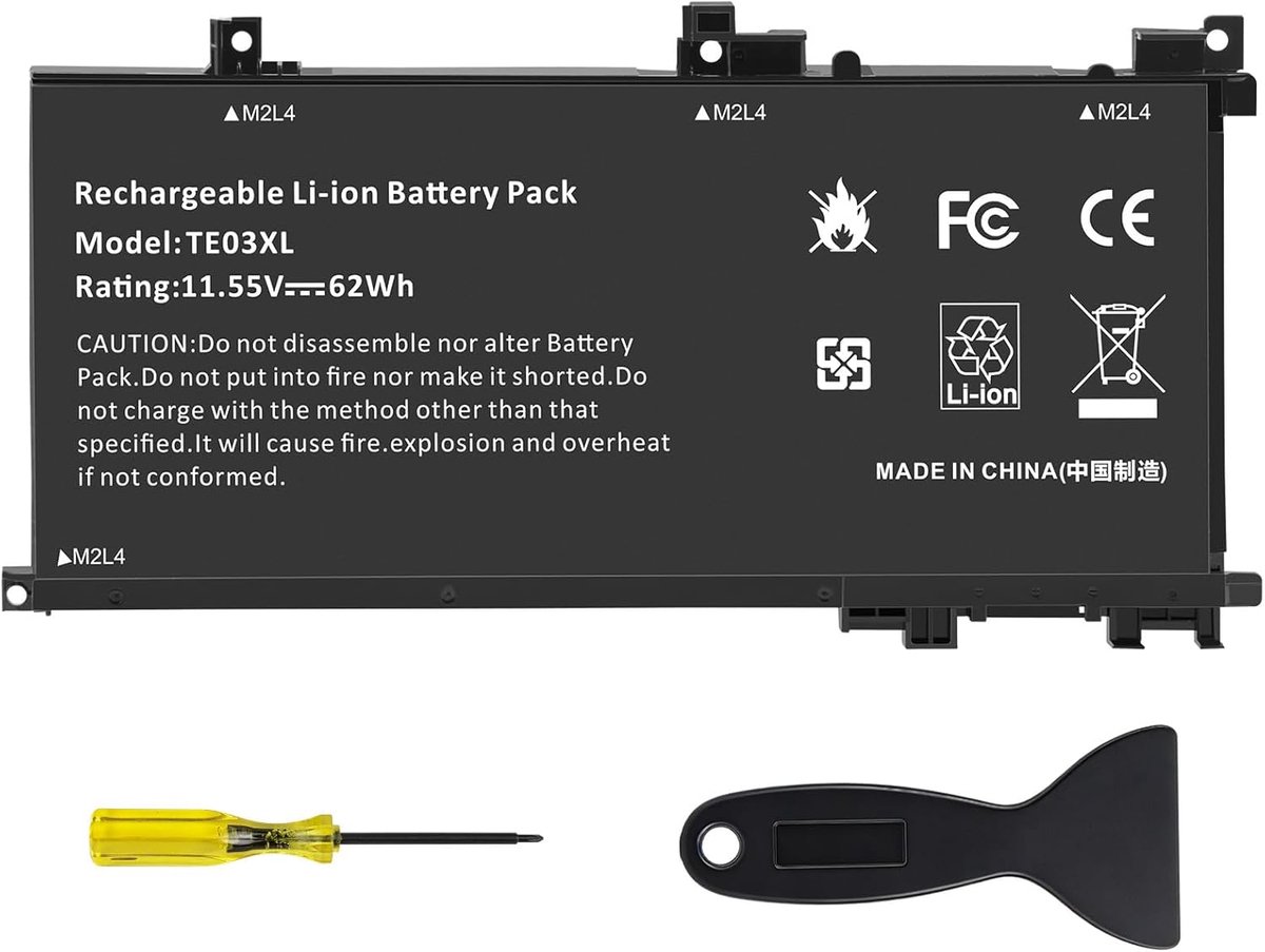 ASUNCELL 11.55V/62Wh TE03XL Laptop Battery for HP Omen 15-AX000 15T-AX000 Series, HP Pavilion 15-BC000 15-BC300 - ShopVlot