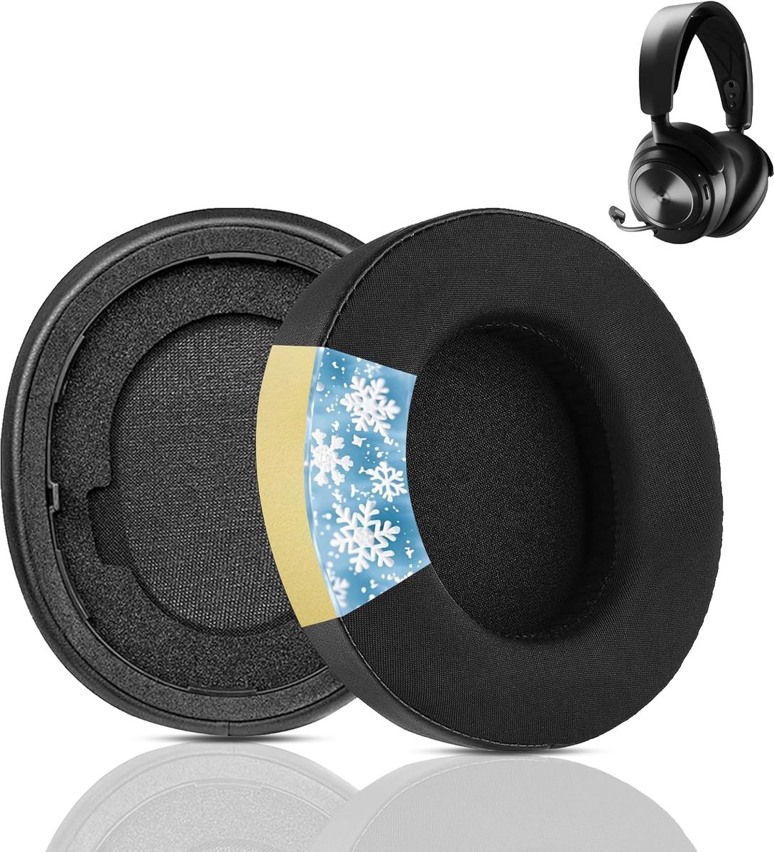 Nova Pro Wireless Ear Pads - Cooling Gel Ear Pads Compatible with SteelSeries Arctis Nova Pro Headphones, Ear Pads - ShopVlot