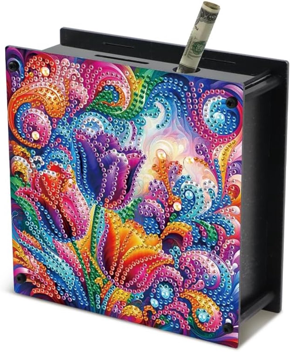 DCIDBEI Diamond Painting Bider Piggy Bank 15 x 13 cm Cute Design Money Box Money Box Money Box Money Box Money Box - ShopVlot