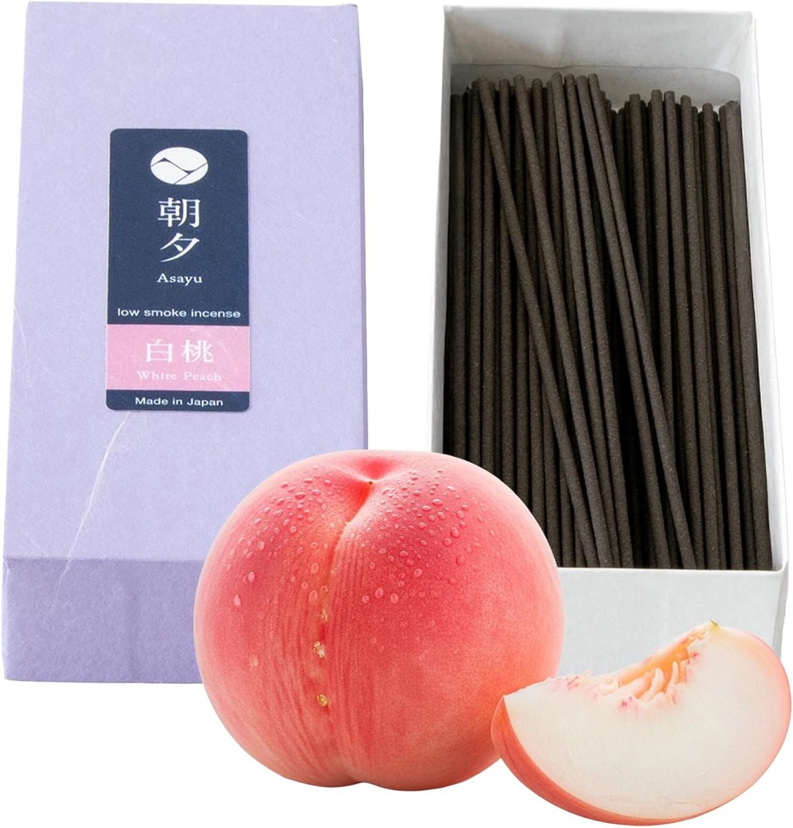 Asayu Japan Low Smoke Incense Sticks for Morning or Evening Meditation, Relaxation or Yoga, Made in Japan, 40g - ShopVlot